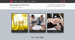 Desktop Screenshot of barhaughlawfirm.com